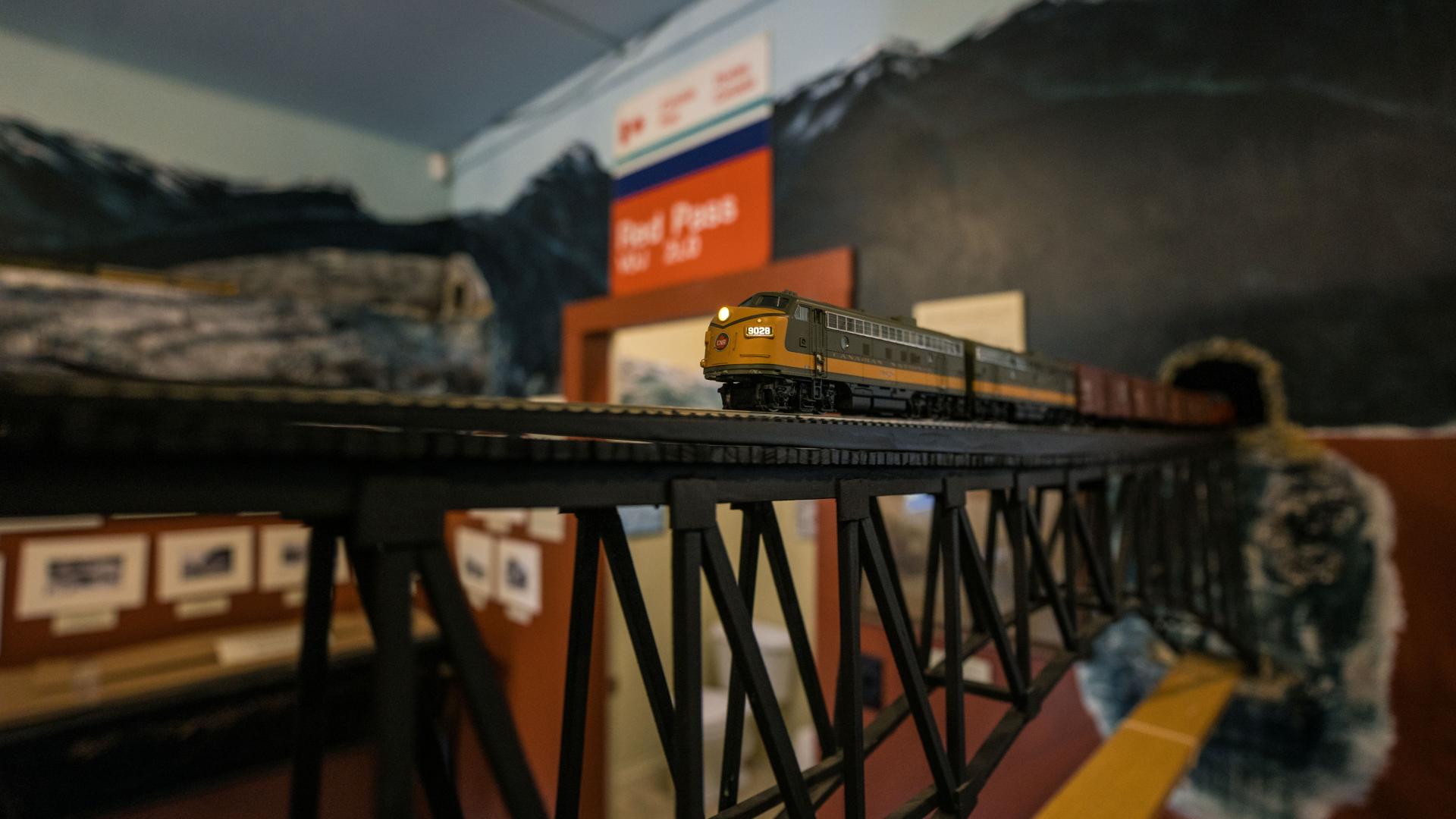 The model train at the Valemount and Area Museum