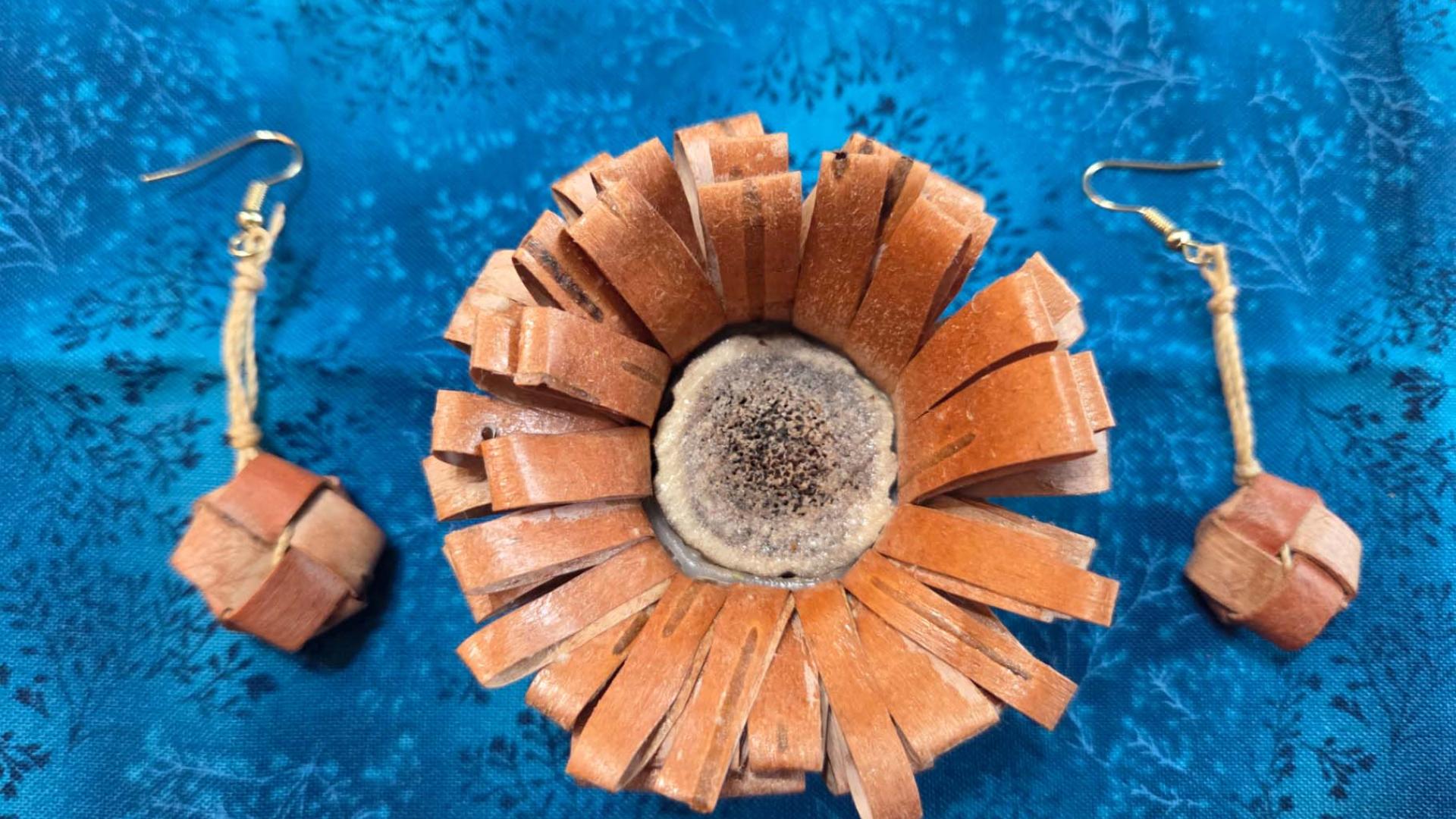 Birch Bark jewelry at Two Rivers Gallery