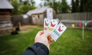 World class chicken races at the Fort St. James National Historic Site