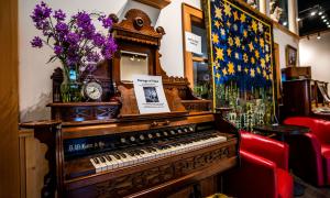 A piano at the Valley Museum and Archives