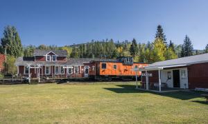The Valemount Museum front lawn