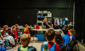 A science demonstration at the Exploration Place