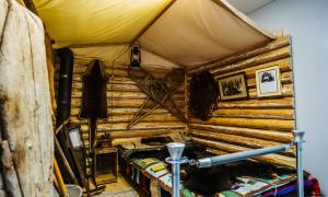 The trappers cabin at the Mackenzie and District Museum