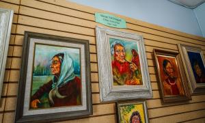 Marge McDougal's paintings at the Mackenzie and District Museum